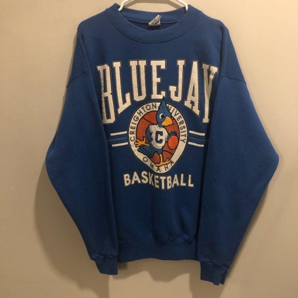 Creighton University Omaha Blue Jays P 90S Sweatshirt